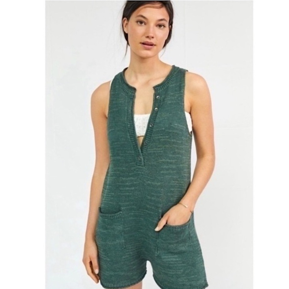 Anthropologie Daily Practice Green Knit Romper​